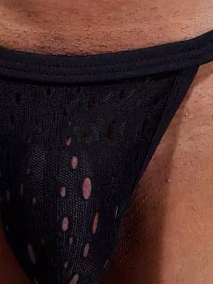 Мужские черные стринги в сеточку Oboy Sexy Boys 6173c11 Мужские черные стринги в сеточку Oboy Sexy Boys 6173c11